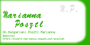 marianna posztl business card